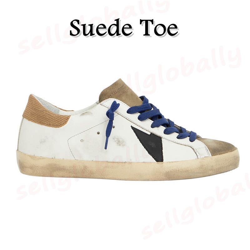 A25 Suede Toe White Taupe Royal Blue Bla