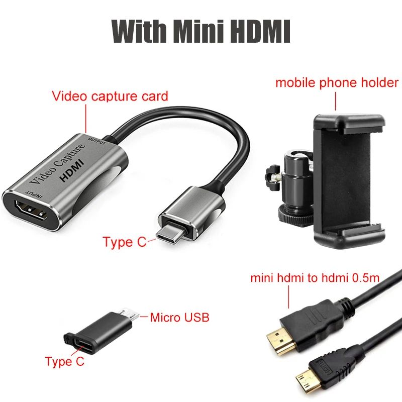 Цвет: с мини -HDMI