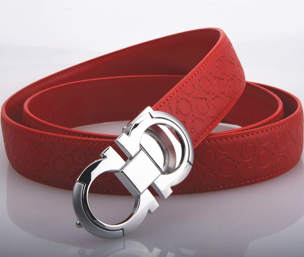 Red + silver buckle