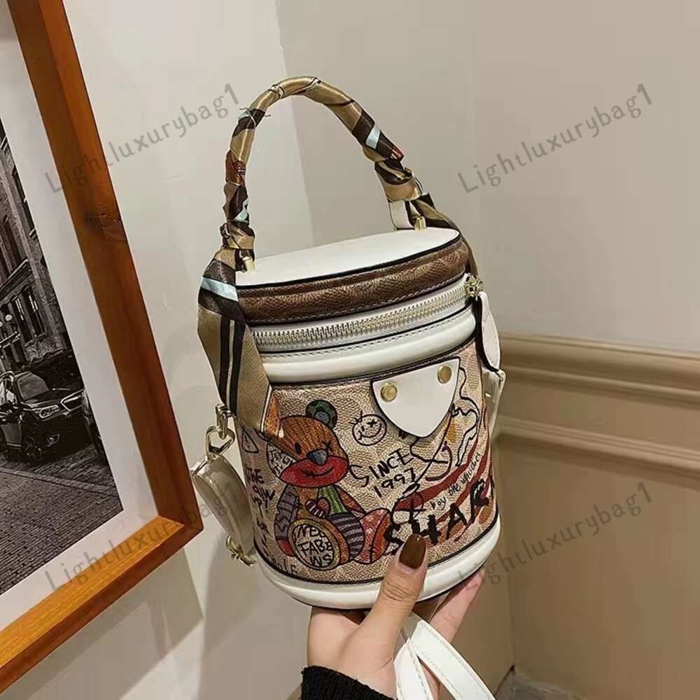 White cylinder bag