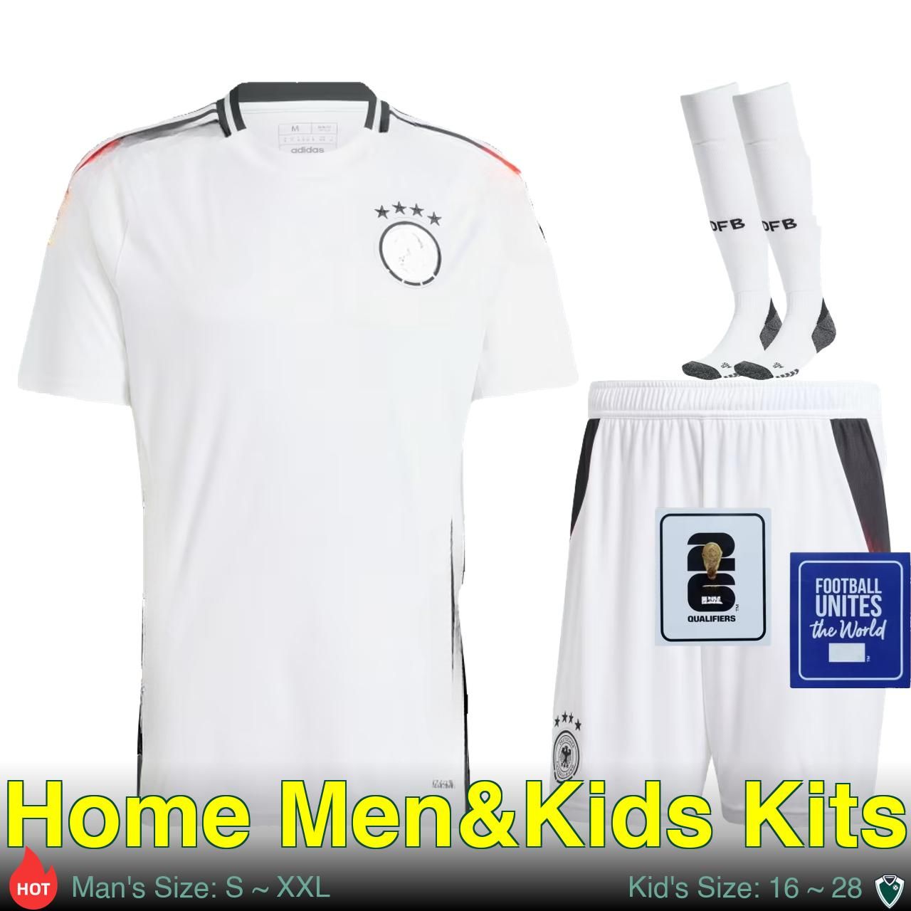 Home Fans Kits(Man+Kid)+QUALIFIERS