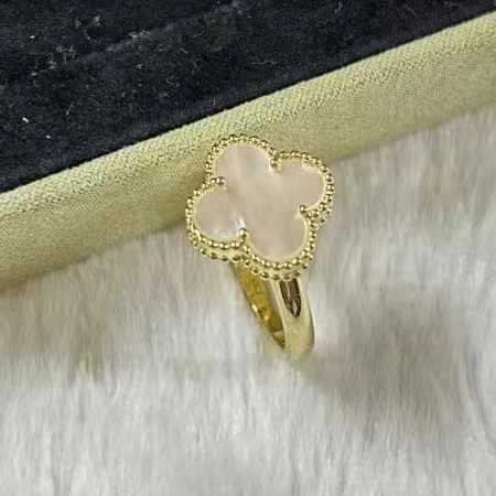 Golden White Shell Ring