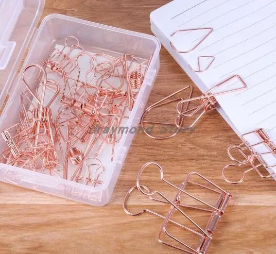 rose gold clips