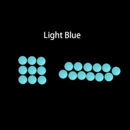 8mm luz azul luminosa