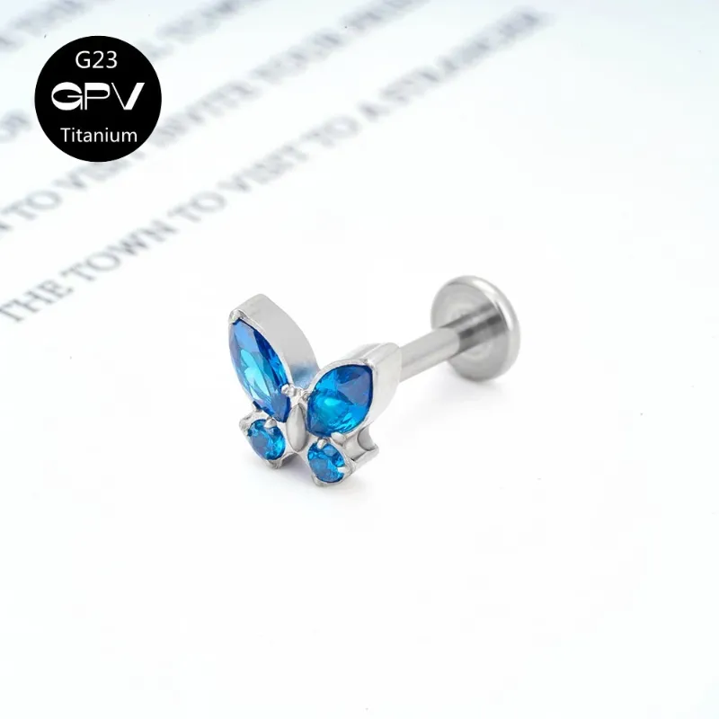 Zircone blu reale 1.2x6mm