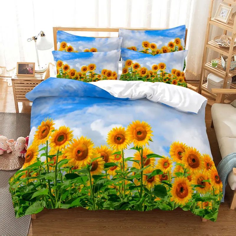 Colore: set da letto di girasole 16