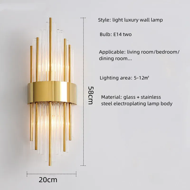 Gold 58x20cm 3 colori Dimming