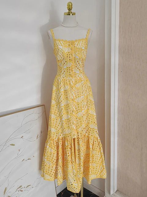 Yellow Sling Dress