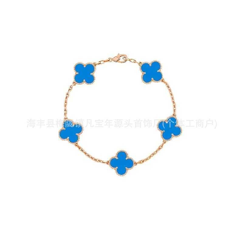 Rose Gold Blue Agate-925 Silver