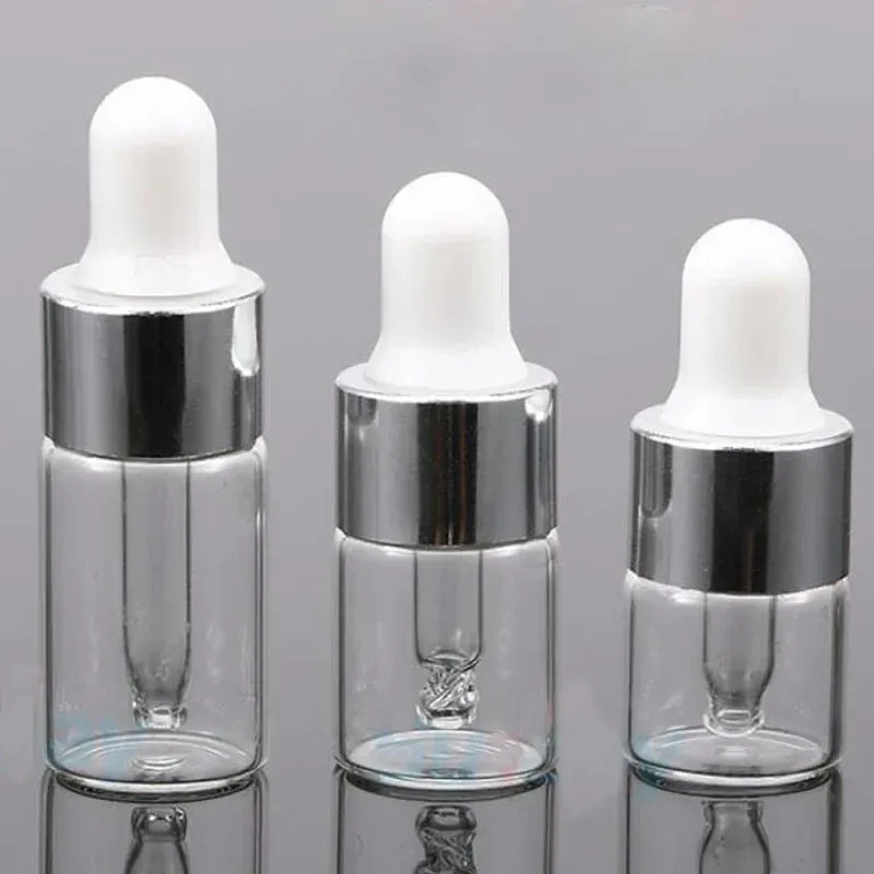 verre 1ml Transparent-Argent-Blanc