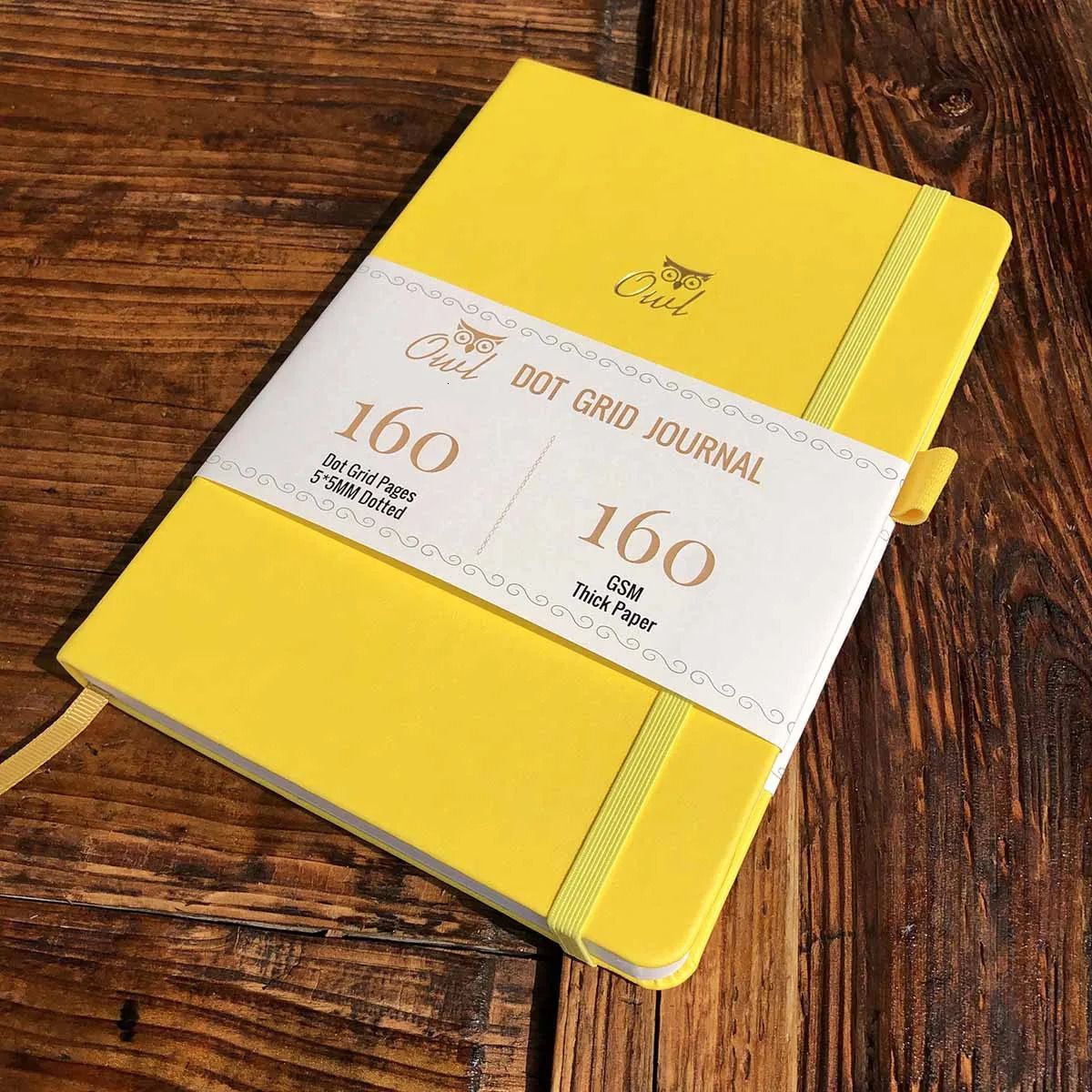 Yellow-hardcover-160 Numbered Pages