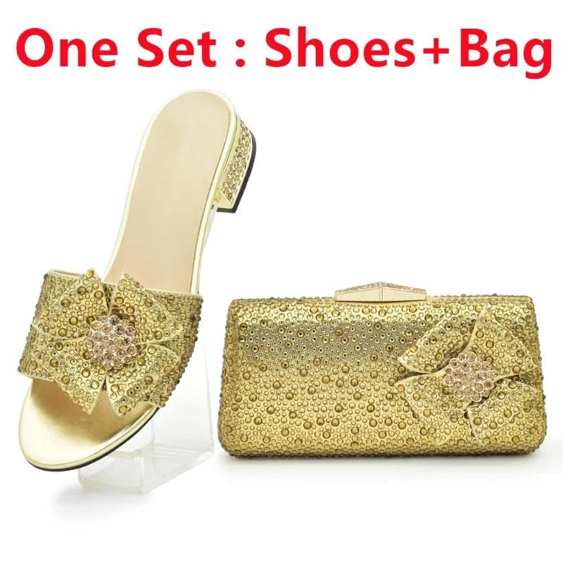 Gold Shose and Bag