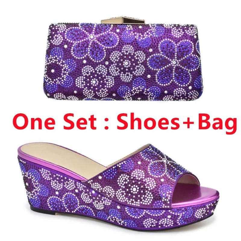 Purple Shoes and Bag