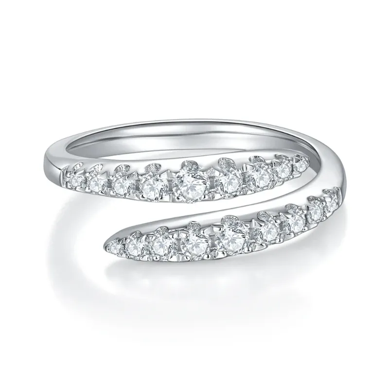 Moissanite-Argent