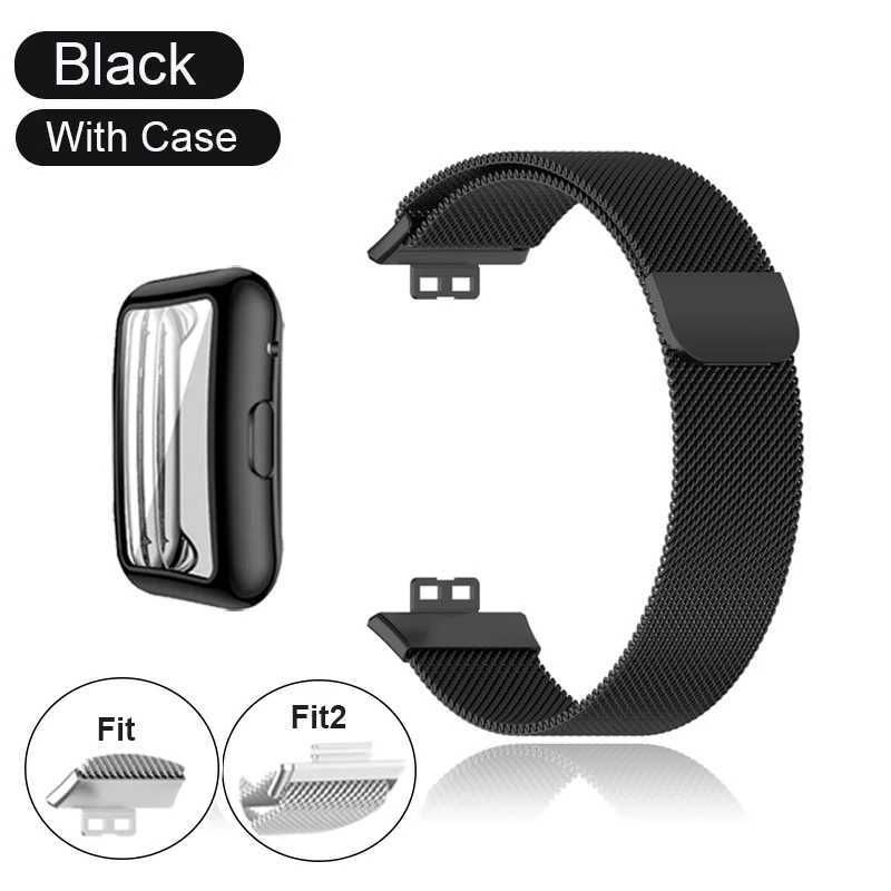 Black Belt Case-Huawei Watch Fit