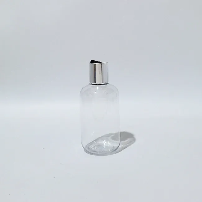 200ml plastic clear silver black