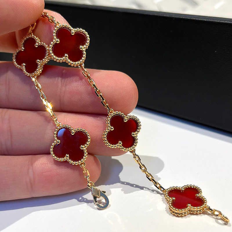 Agate rouge Rose Gold-925 Silver