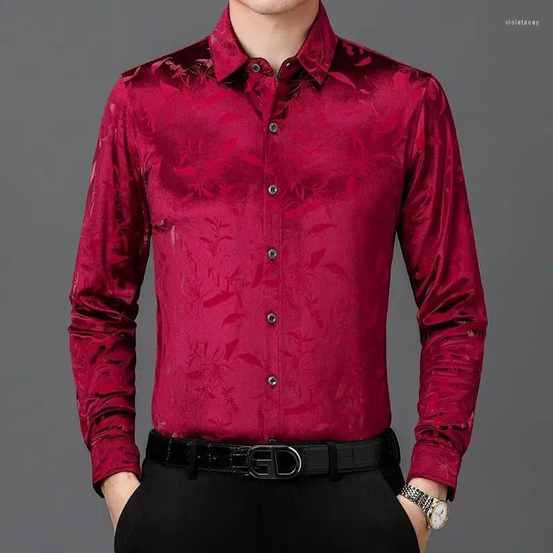  Red Dress Shirt Men