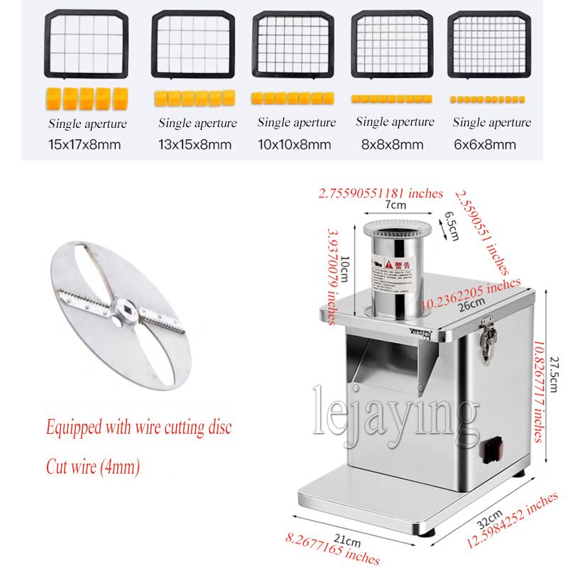 Dicing and shredding machine