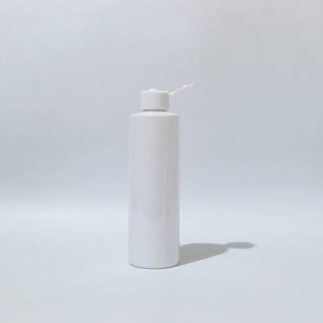 Bouteille blanche en plastique de 200 ml blanche