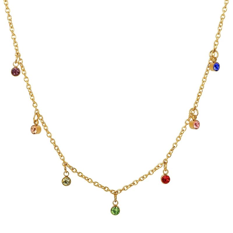 Metal Color:Gold Necklace