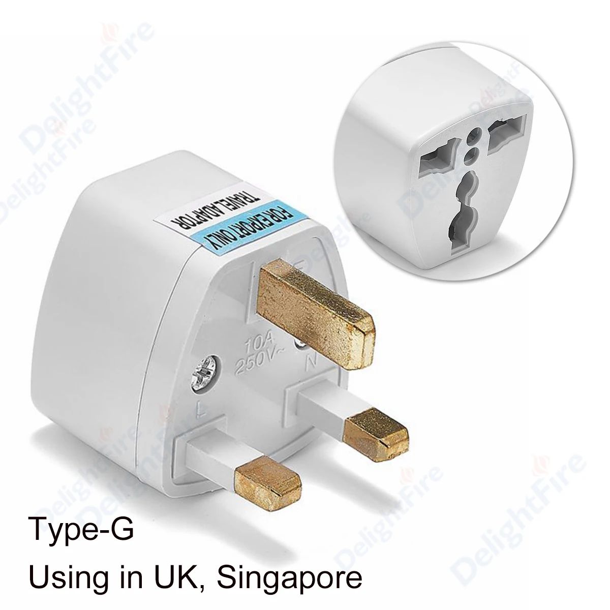 UK Plug-B-50pcs