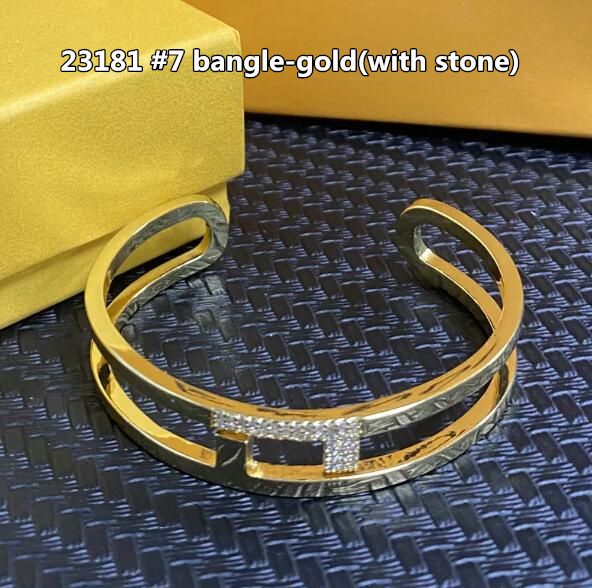 #7 Bangle-Gold (med sten)