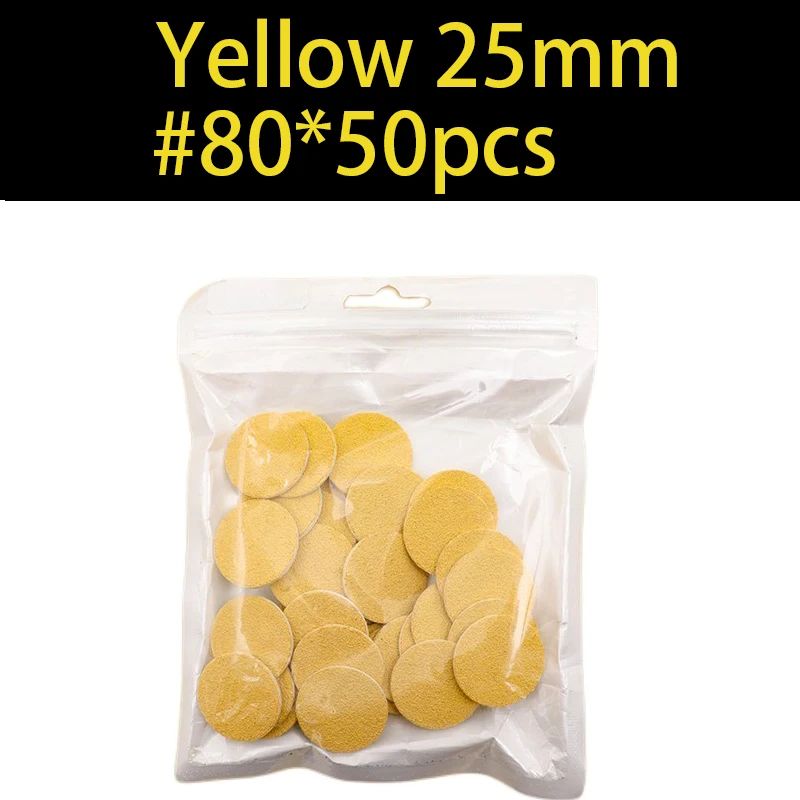 Color:Yellow 25mm 80 50ps