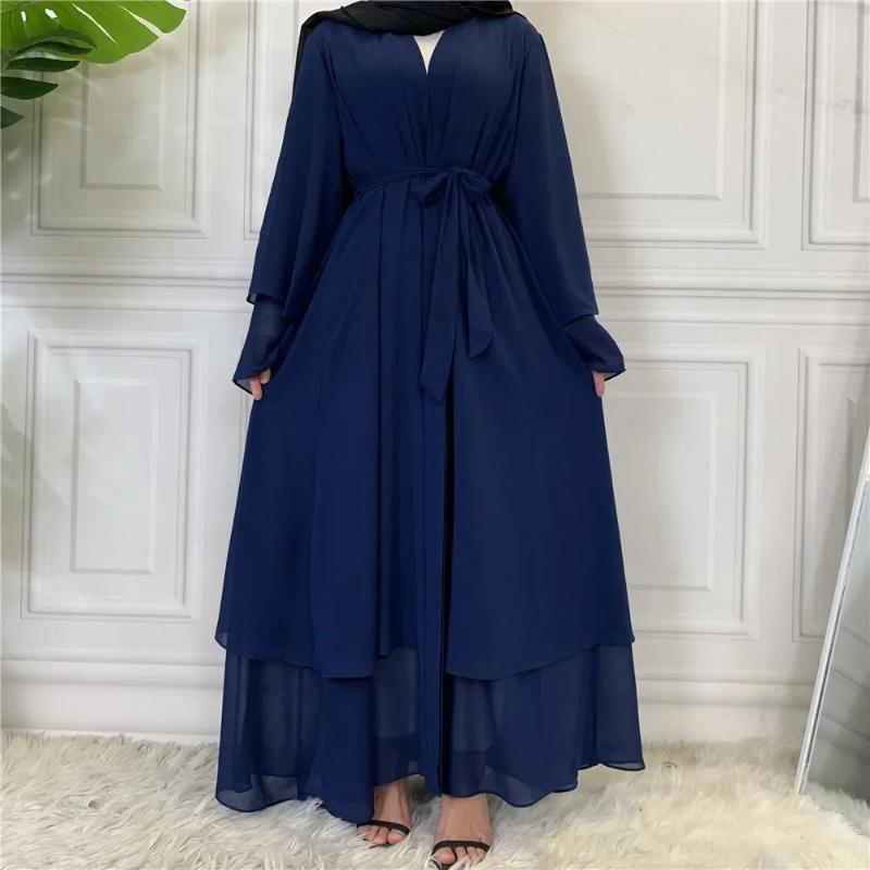 L Dark blue abaya only