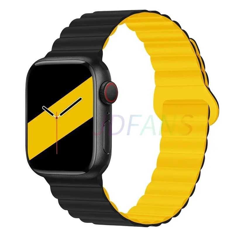 7 preto e amarelo-38mm 40mm 41mm