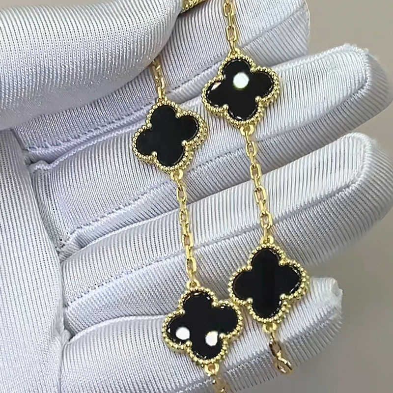 Black Agate Gold-925 Silver