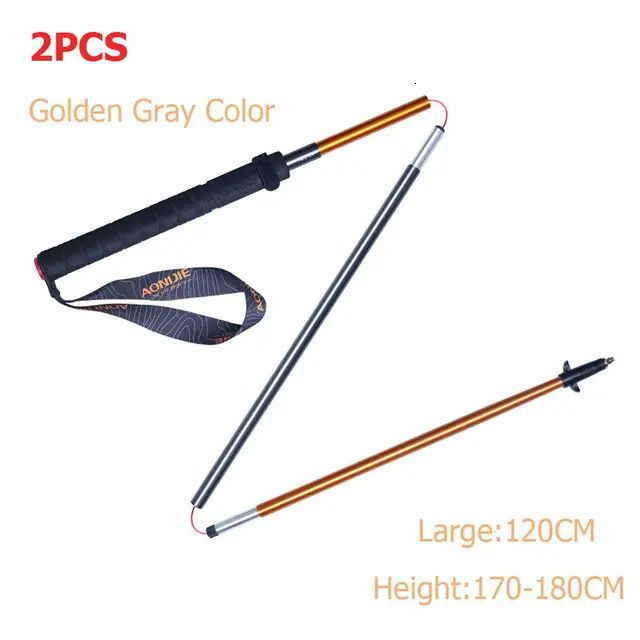 2pcs 120cm Golden