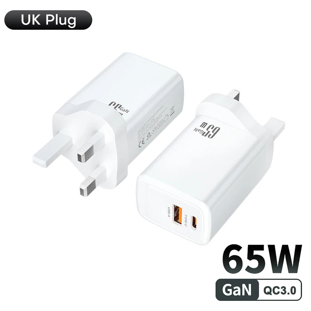 Stecker Typ: UK Plug 65W Weiß