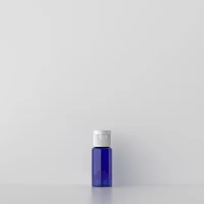 15 ml blaue Flasche weiß