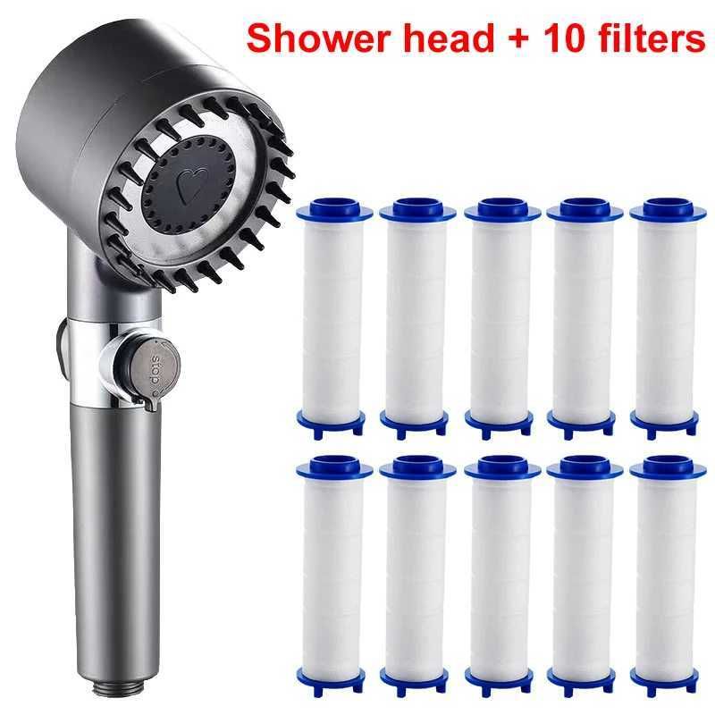 Dusche und 10 Filter