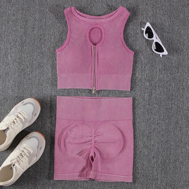 Pink Shorts Set