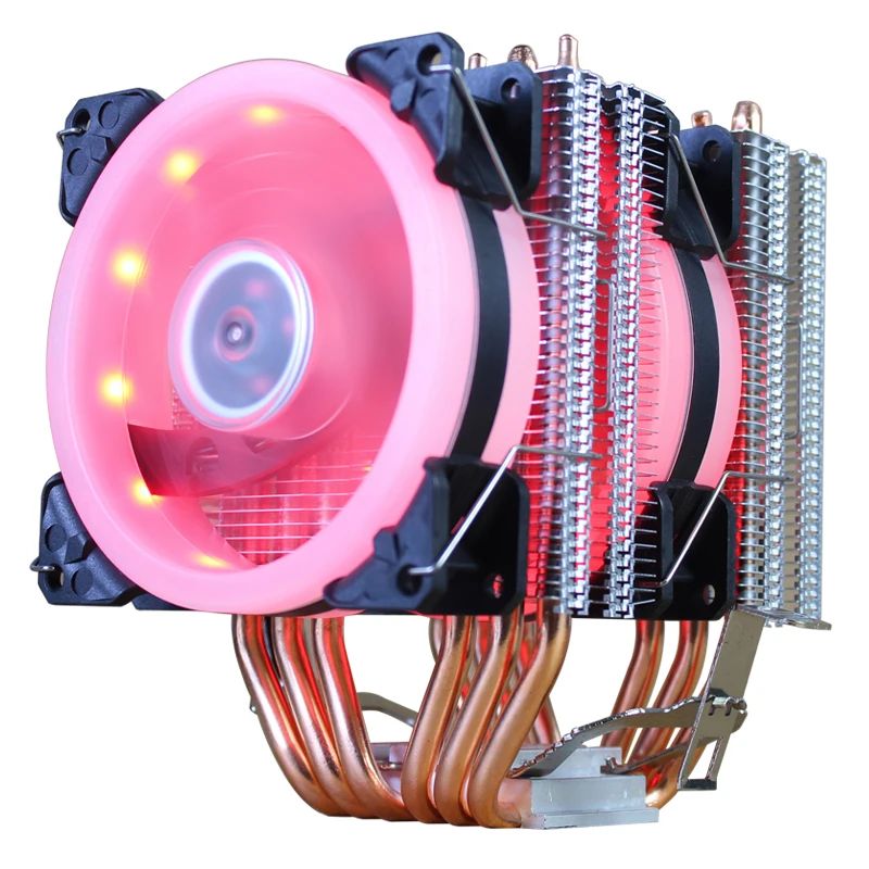 Blade Color:2 Fan LED 4pin Red