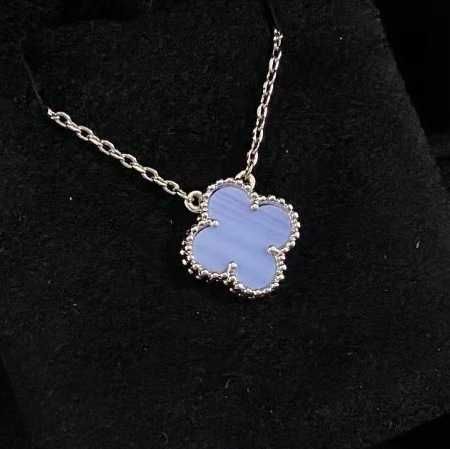 Collana viola oro bianco-925 argento