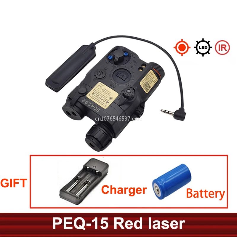 Color:PEQ-15 IR RED BK