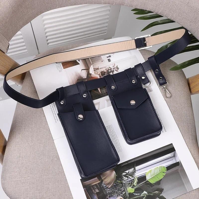 Blue belt bag