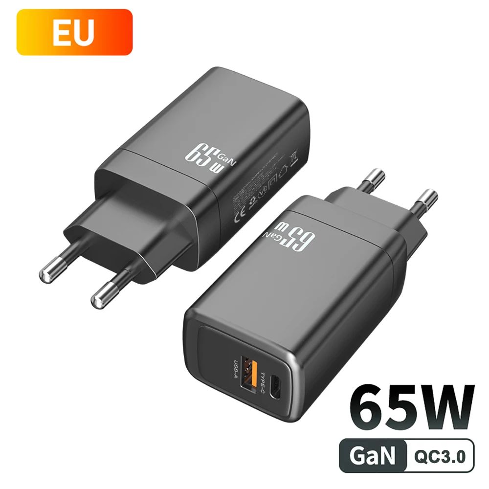 Stecker Typ: EU -Stecker 65W Schwarz