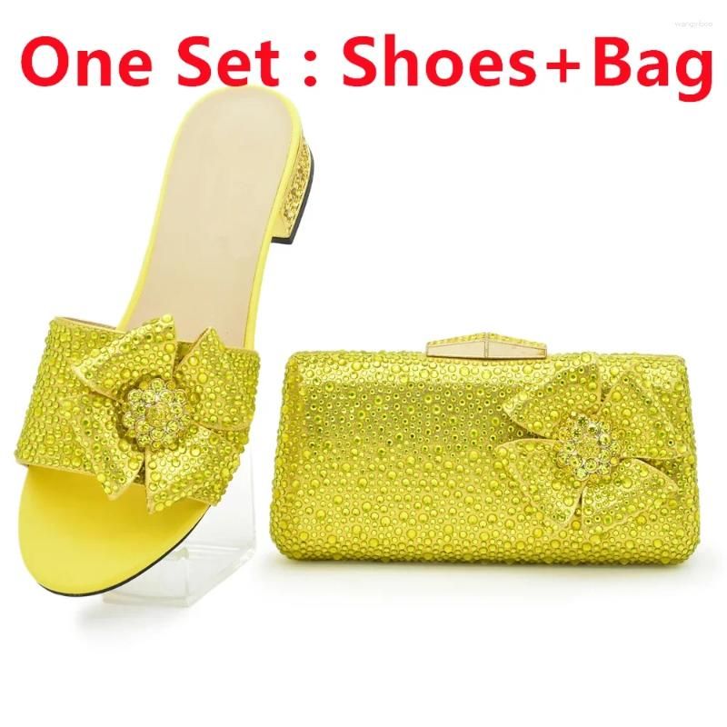 Yellow Shose and Bag