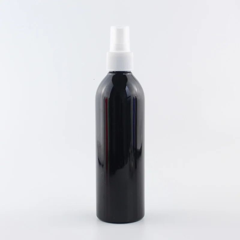 Czarna butelka biało-plastyczna-250ml