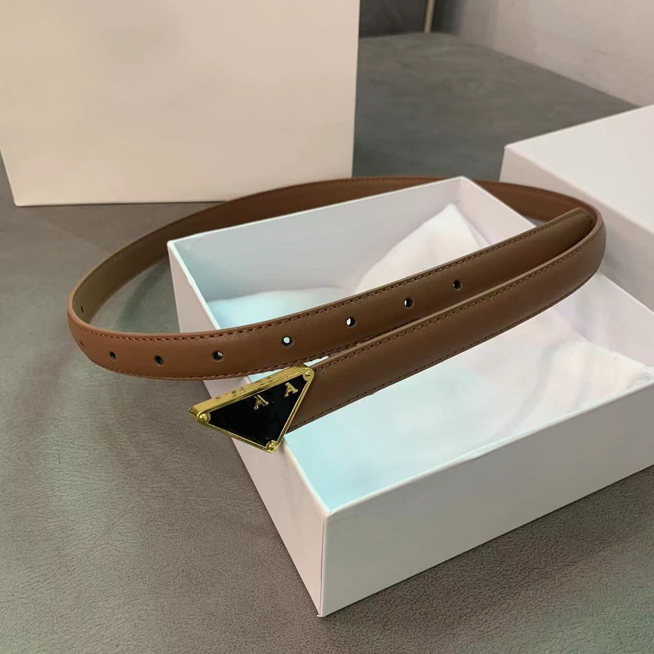 1.8brown+gold Buckle