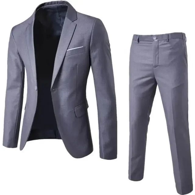 Silvery 2piece Suit