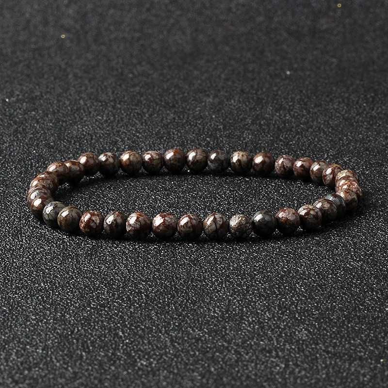 Brown Snowflakes-6mmbeads-21cm