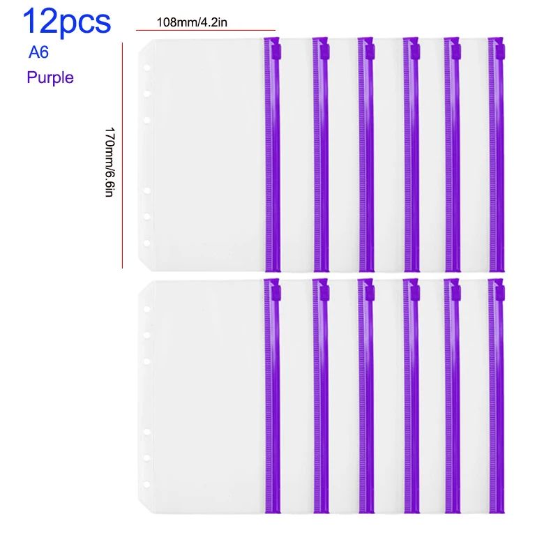 色：12pcs A6 17x10.8cm2