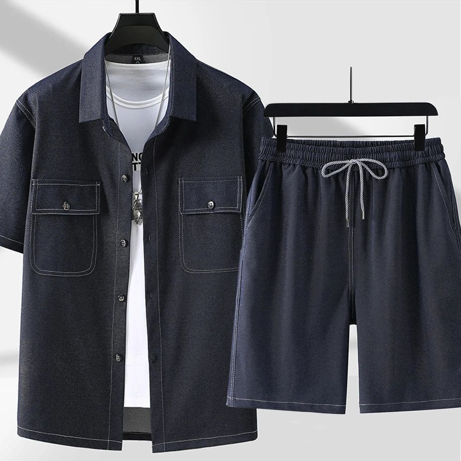 Navy Shorts Suits