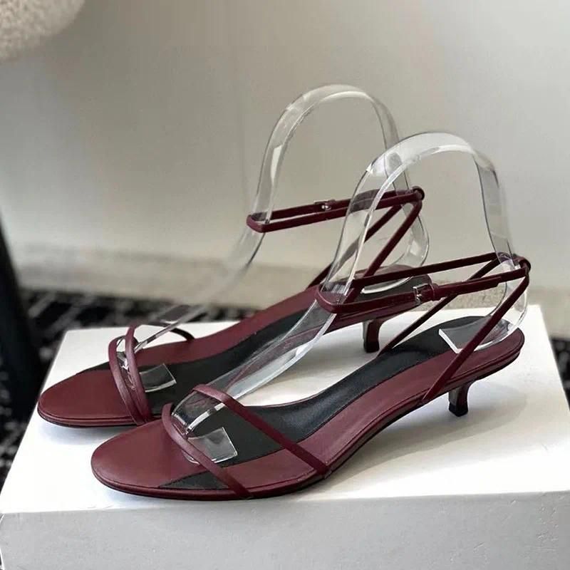 Wine red sandals