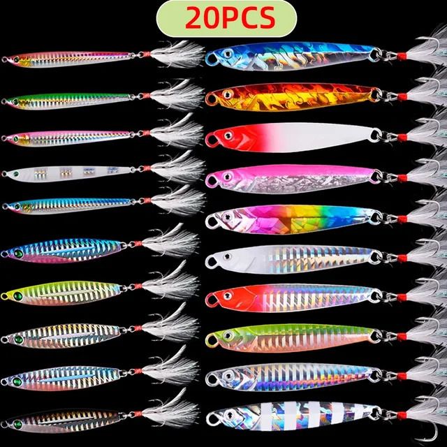 20pcs with 1 Hook-17g